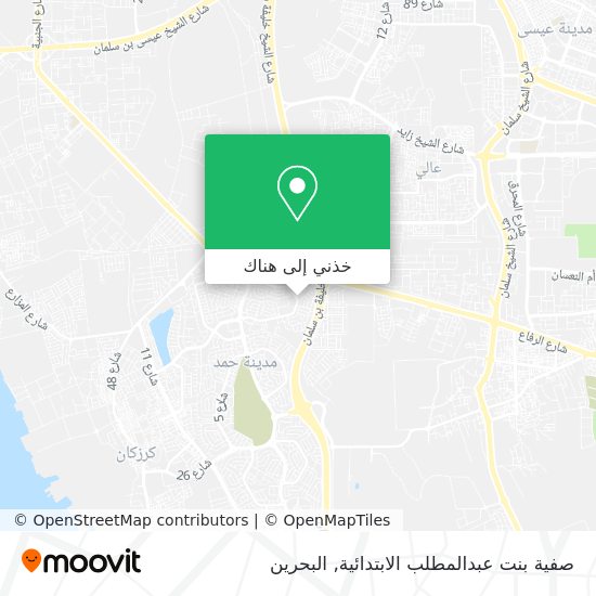 خريطة صفية بنت عبدالمطلب الابتدائية