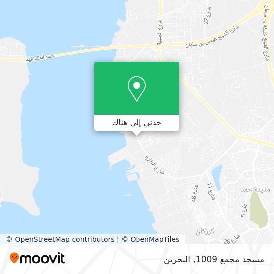 خريطة مسجد مجمع 1009
