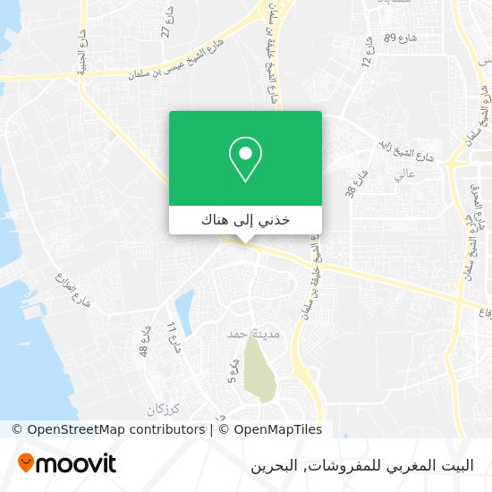 خريطة البيت المغربي للمفروشات