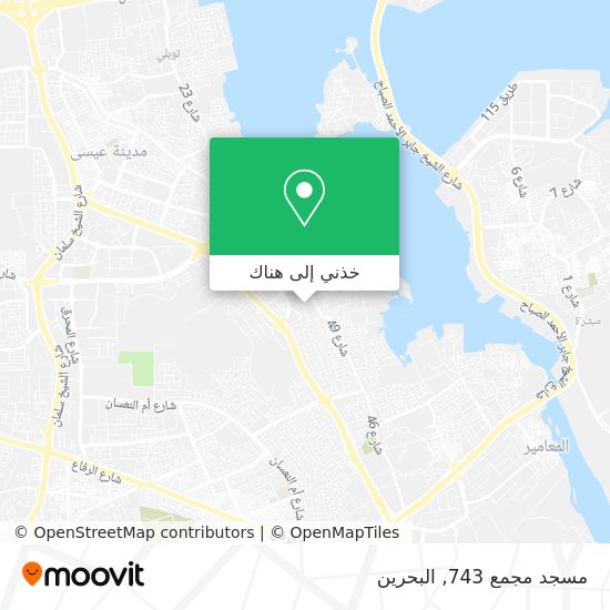 خريطة مسجد مجمع 743