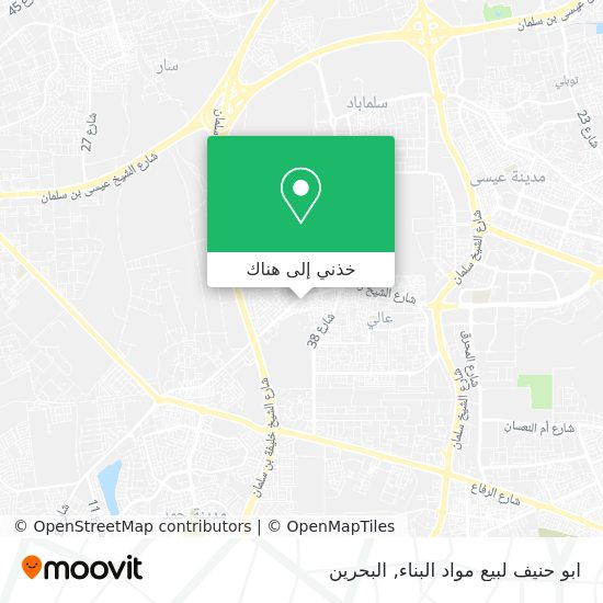 خريطة ابو حنيف لبيع مواد البناء