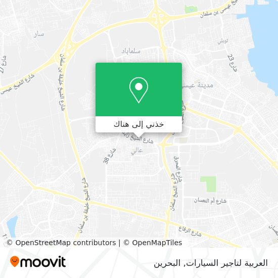 خريطة العربية لتاجير السيارات