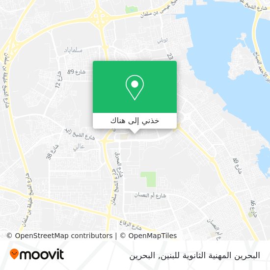 خريطة البحرين المهنية الثانوية للبنين