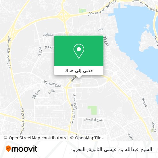 خريطة الشيخ عبدالله بن عيسى الثانوية