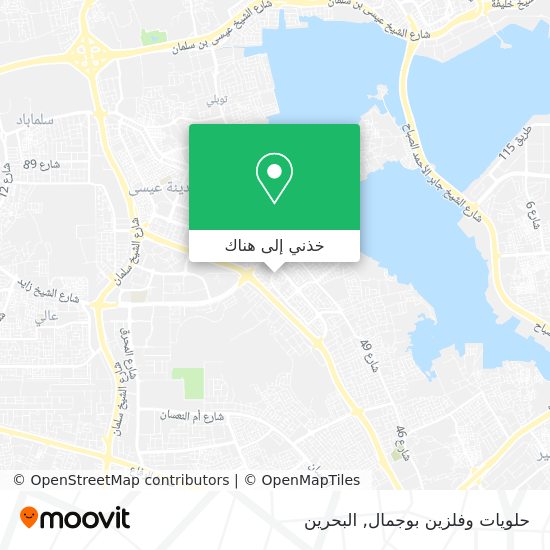 خريطة حلويات وفلزين بوجمال