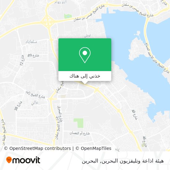 خريطة هيئة اذاعة وتليفزيون البحرين