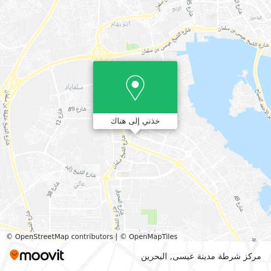 خريطة مركز شرطة مدينة عيسى