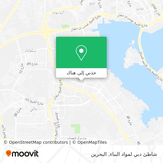 خريطة شاطئ دبي لمواد البناء