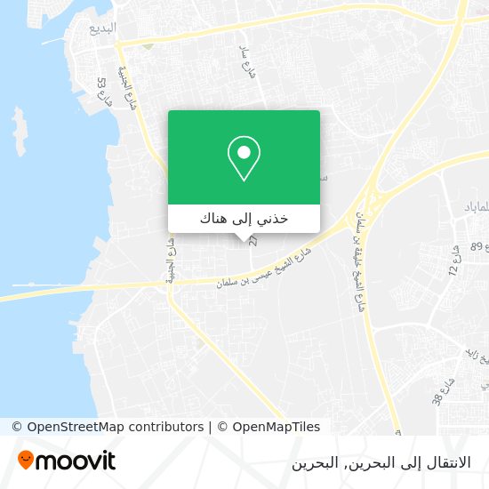 خريطة الانتقال إلى البحرين
