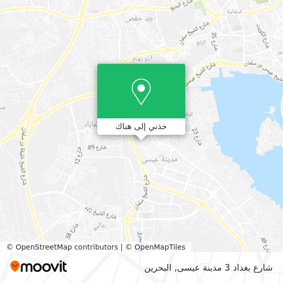 خريطة شارع بغداد 3 مدينة عيسى