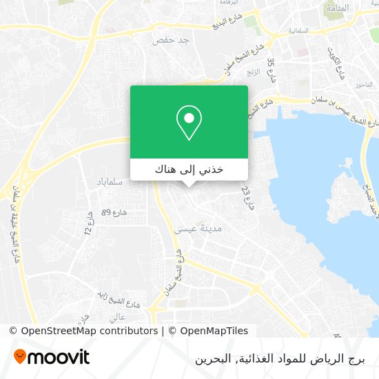 خريطة برج الرياض للمواد الغذائية