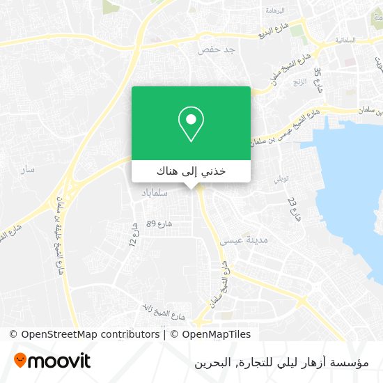 خريطة مؤسسة أزهار ليلي للتجارة