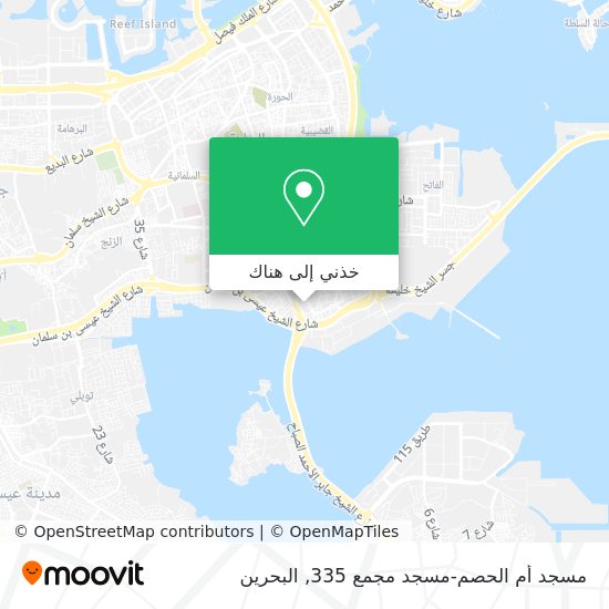 خريطة مسجد أم الحصم-مسجد مجمع 335