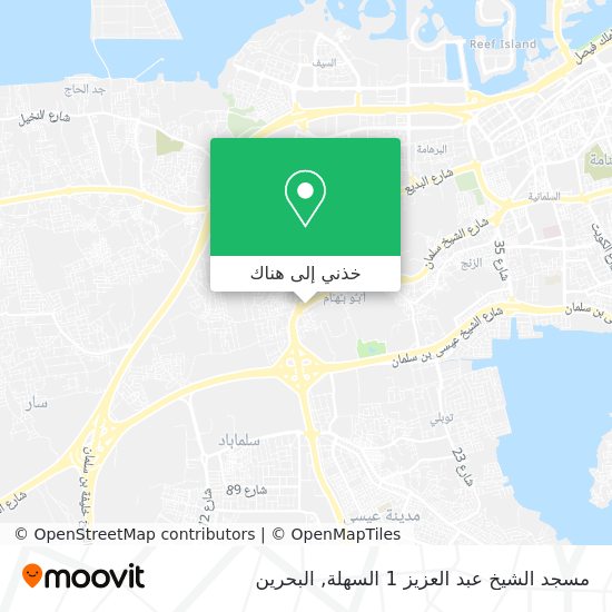 خريطة مسجد الشيخ عبد العزيز 1 السهلة