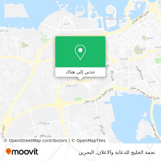 خريطة نجمة الخليج للدعاية والاعلان
