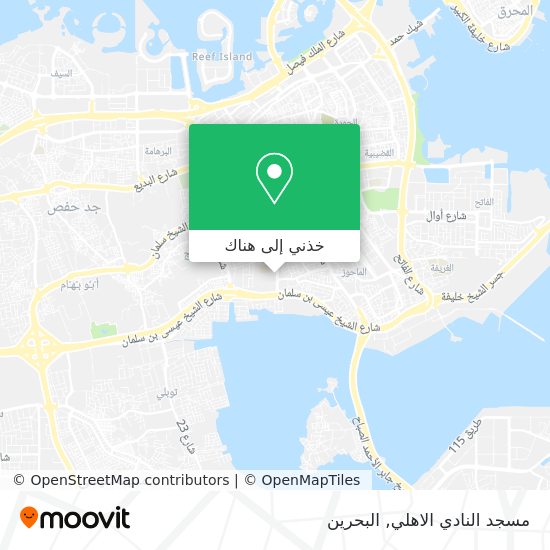 خريطة مسجد النادي الاهلي