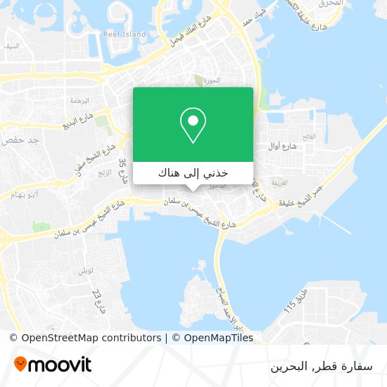 خريطة سفارة قطر