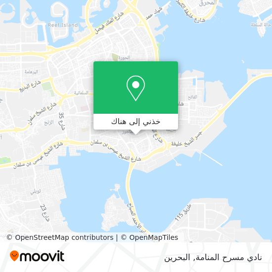 خريطة نادي مسرح المنامة