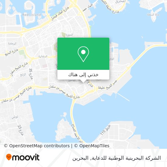 خريطة الشركة البحرينية الوطنية للدعاية