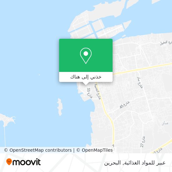 خريطة عبير للمواد الغذائية