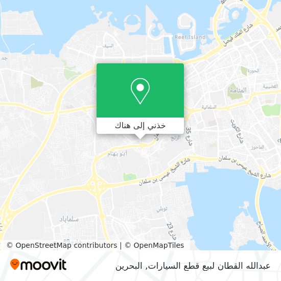 خريطة عبدالله القطان لبيع قطع السيارات