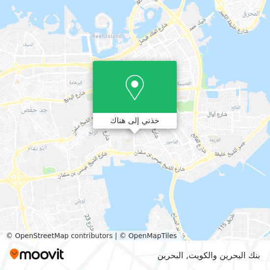 خريطة بنك البحرين والكويت