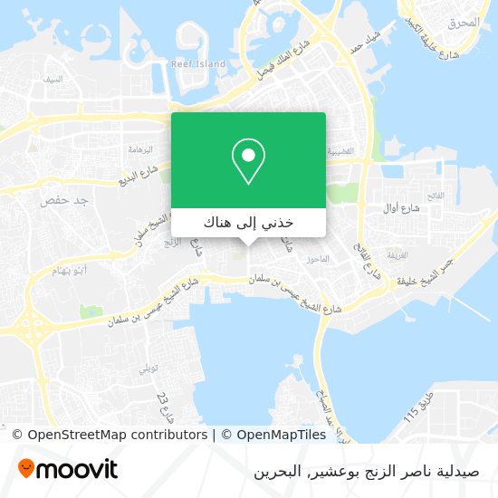 خريطة صيدلية ناصر الزنج بوعشير