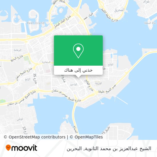 خريطة الشيخ عبدالعزيز بن محمد الثانوية