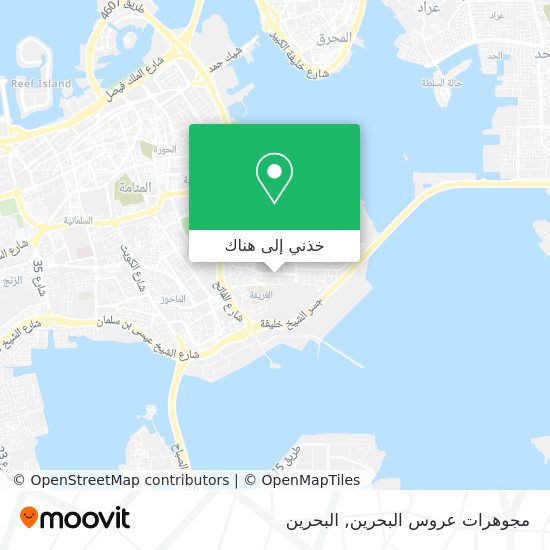 خريطة مجوهرات عروس البحرين