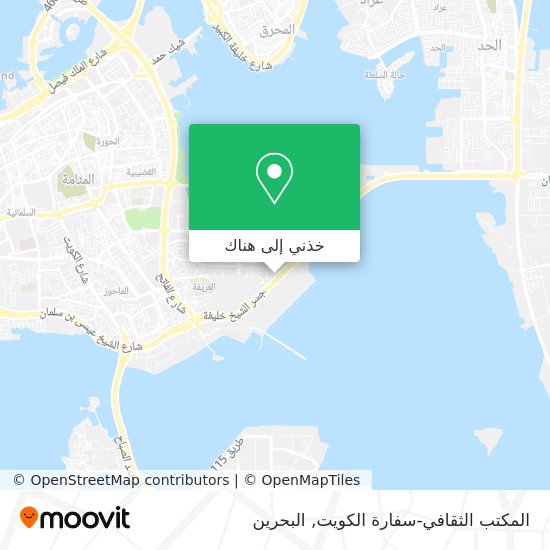 خريطة المكتب الثقافي-سفارة الكويت