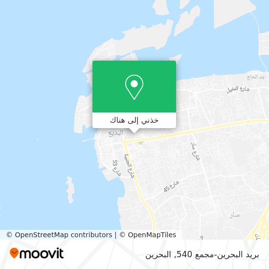 خريطة بريد البحرين-مجمع 540