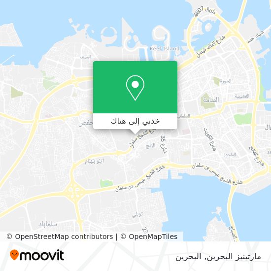 خريطة مارتينيز البحرين