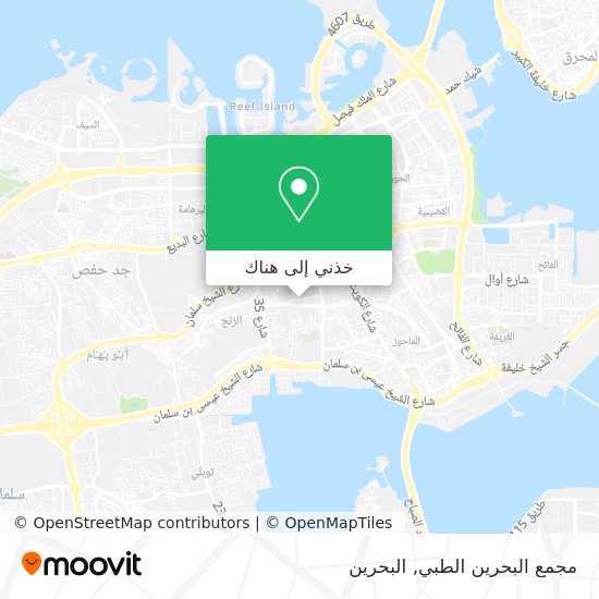خريطة مجمع البحرين الطبي