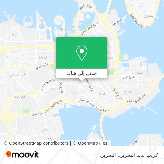 خريطة كريب لذيذ البحرين