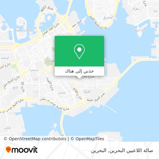 خريطة صالة اللاعبين البحرين