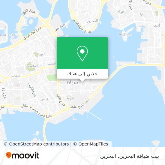 خريطة بيت ضيافة البحرين