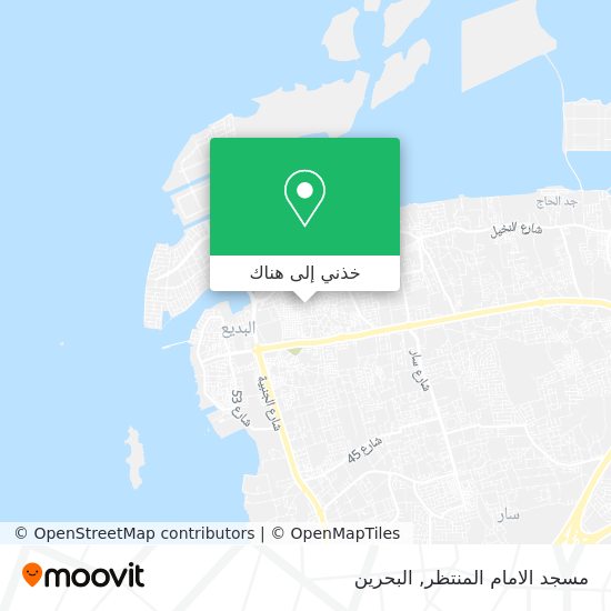 خريطة مسجد الامام المنتظر