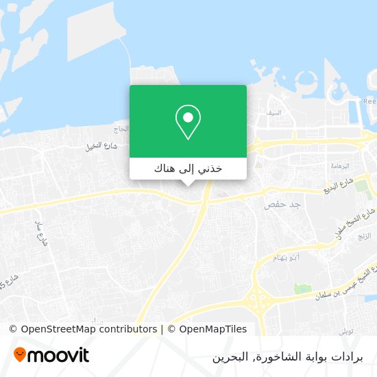 خريطة برادات بوابة الشاخورة