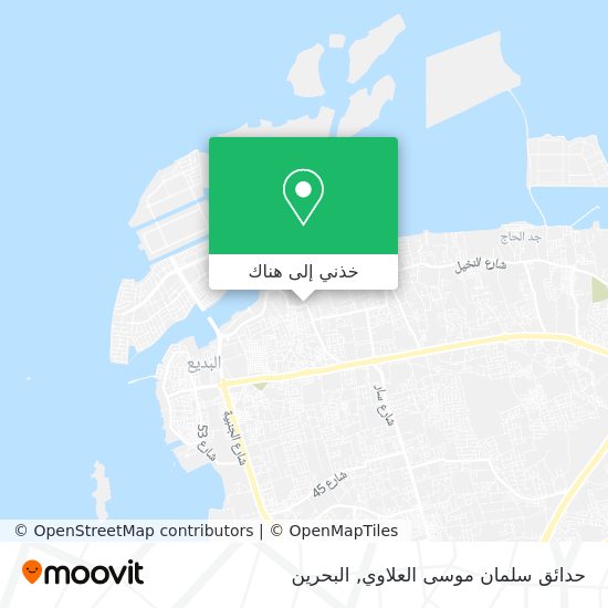خريطة حدائق سلمان موسى العلاوي