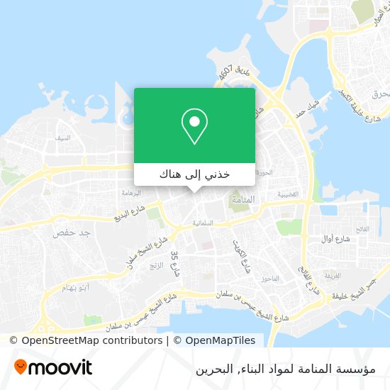 خريطة مؤسسة المنامة لمواد البناء