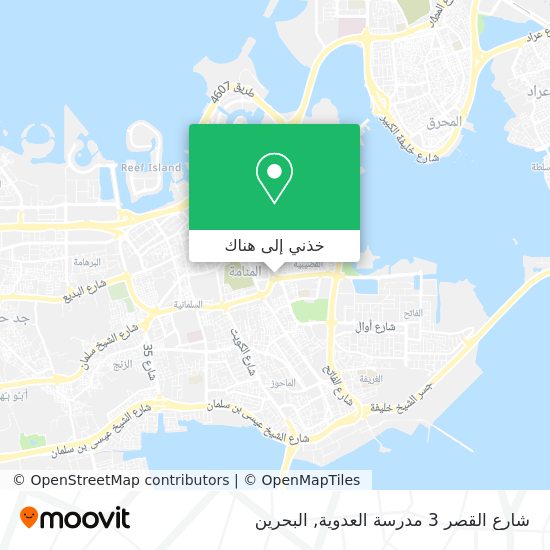خريطة شارع القصر 3 مدرسة العدوية
