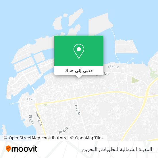 خريطة المدينة الشمالية للحلويات