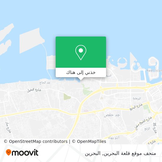 خريطة متحف موقع قلعة البحرين