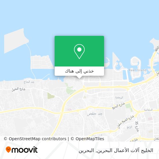 خريطة الخليج آلات الأعمال البحرين