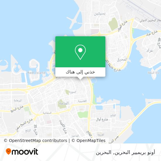 خريطة أونو بريميير البحرين