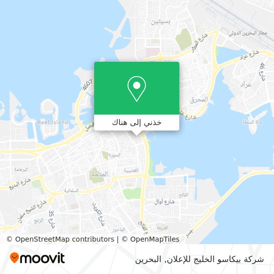 خريطة شركة بيكاسو الخليج للإعلان