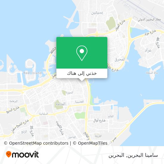 خريطة سامينا البحرين