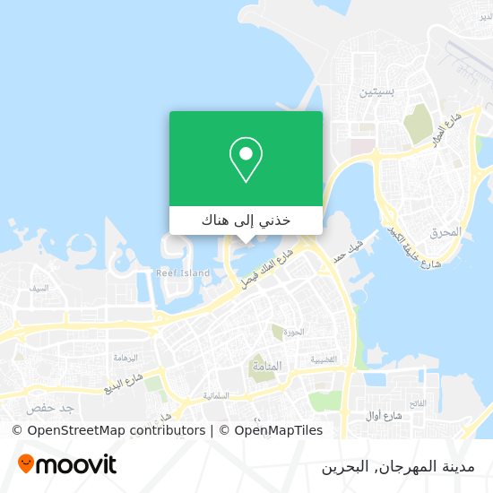 خريطة مدينة المهرجان