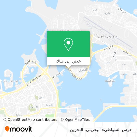 خريطة حرس الشواطيء البحريني