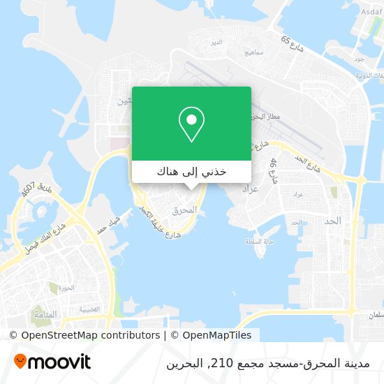 خريطة مدينة المحرق-مسجد مجمع 210
